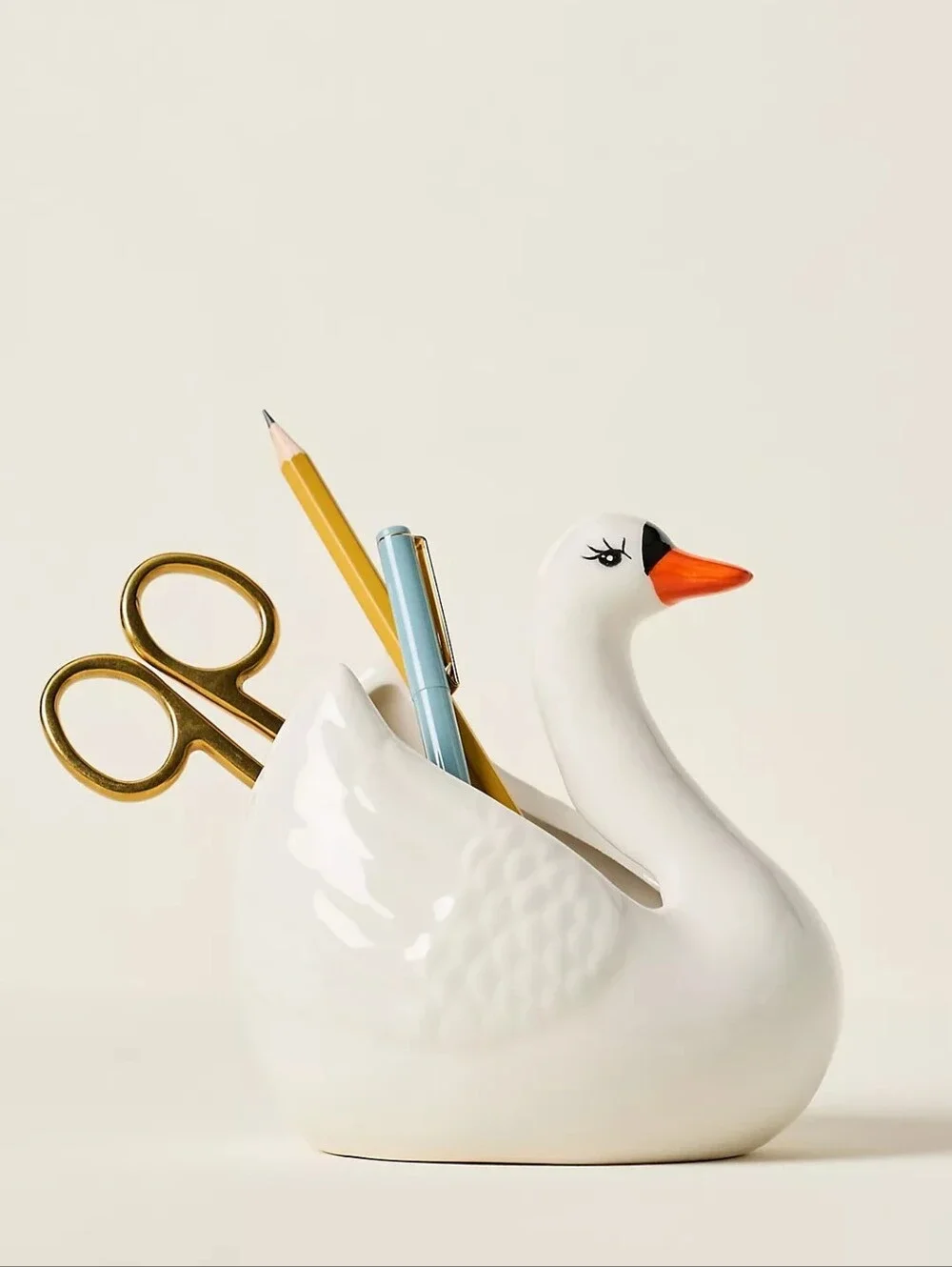 Anthropologie Swan Pen Cup